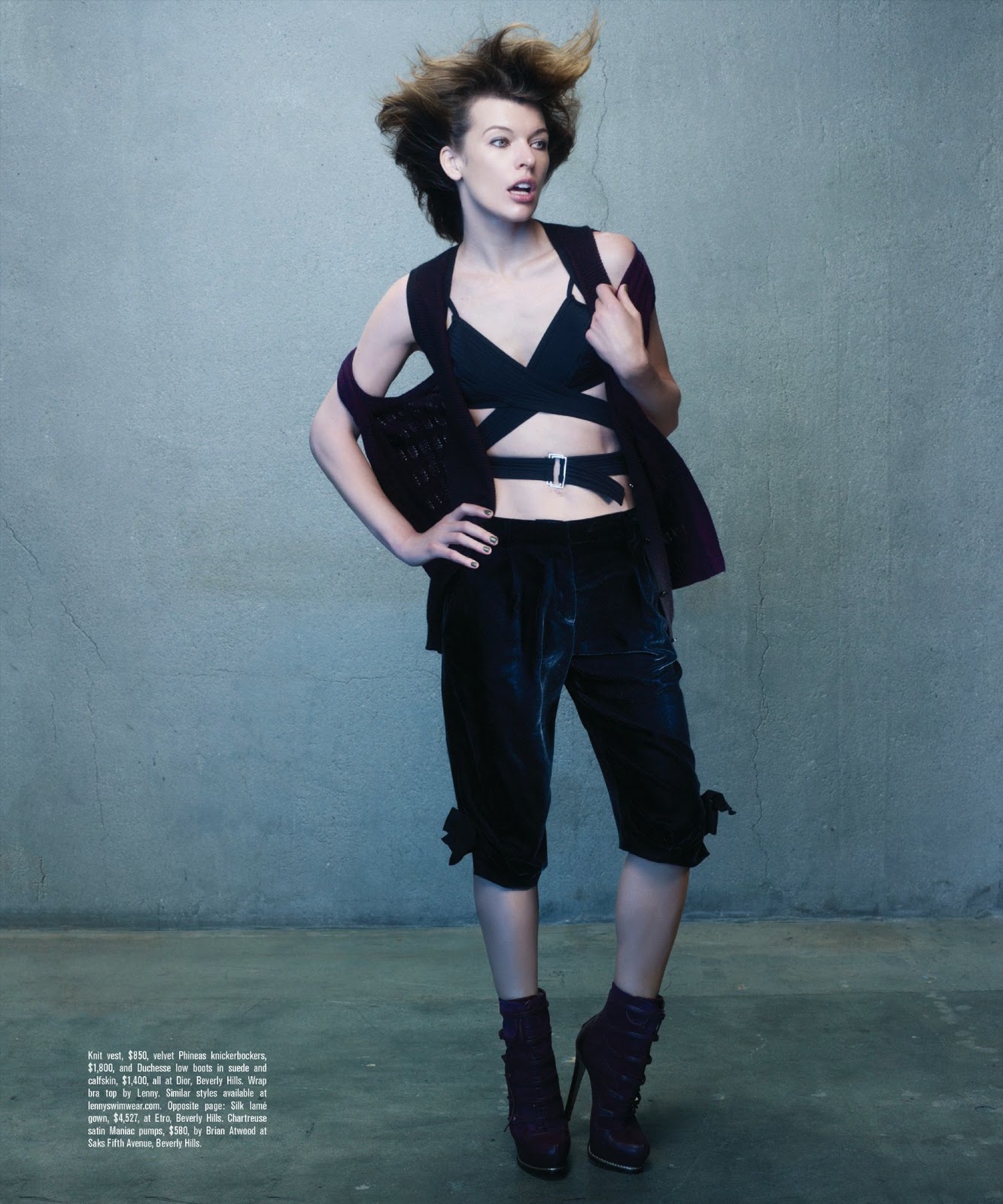 Milla Jovovich for Angeleno Magazine October 2011 