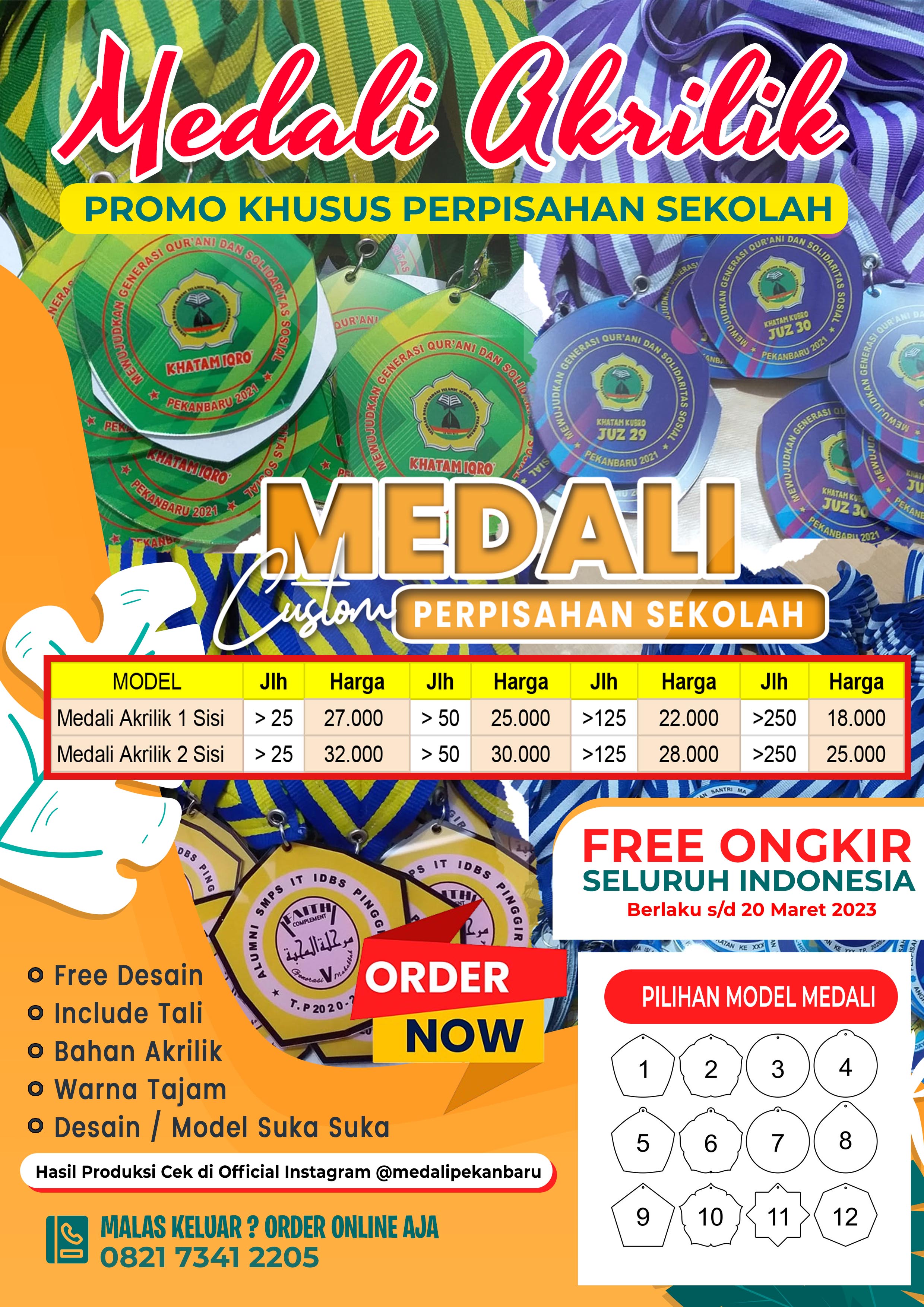 promo medali pekanbaru