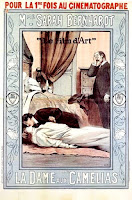 LA DAME AUX CAMÉLIAS. Cartel. Francia. LA DAMA DE LAS CAMELIAS. La dame aux camélias. 1912. Francia. Dirección: André Calmettes, Louis Mercanton, Henri Pouctal. Reparto: Sarah Bernhardt, Lou Tellegen, Paul Capellani, Henri Desfontaines, Jean Chameroy, Suzanne Seylor, Henri Pouctal, Pitou.