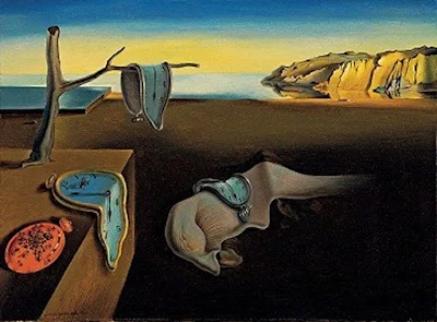 A Persistência da Memória, pintura de Salvador Dalí. #PraCegoVer