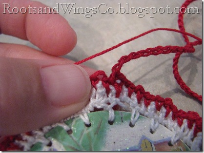 connecting end of hanging loop