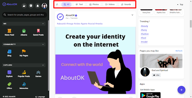 AboutOK website screenshot