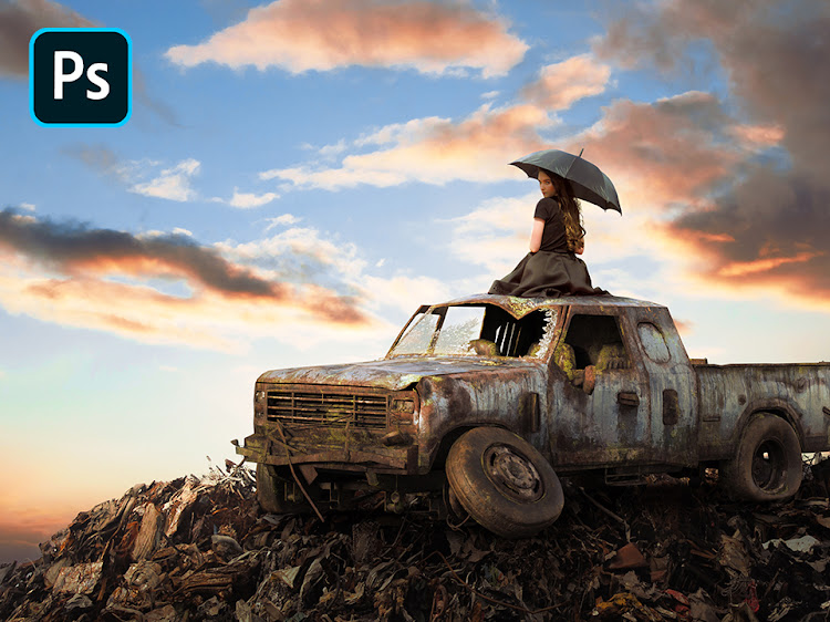 Create Photo Manipulation Pile of Rust in Photoshop