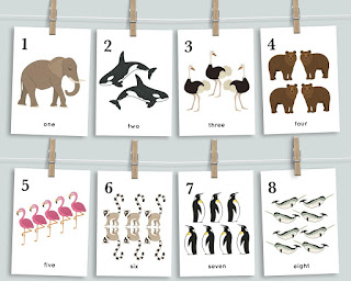 Animal Number Cards | Mornings Together