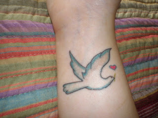 Dove Tattoo design on wrist