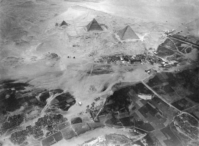 Аэрофотоснимок пирамид Гизы