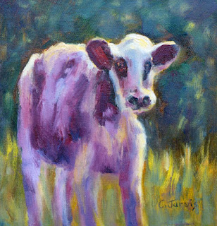 cow oil painting