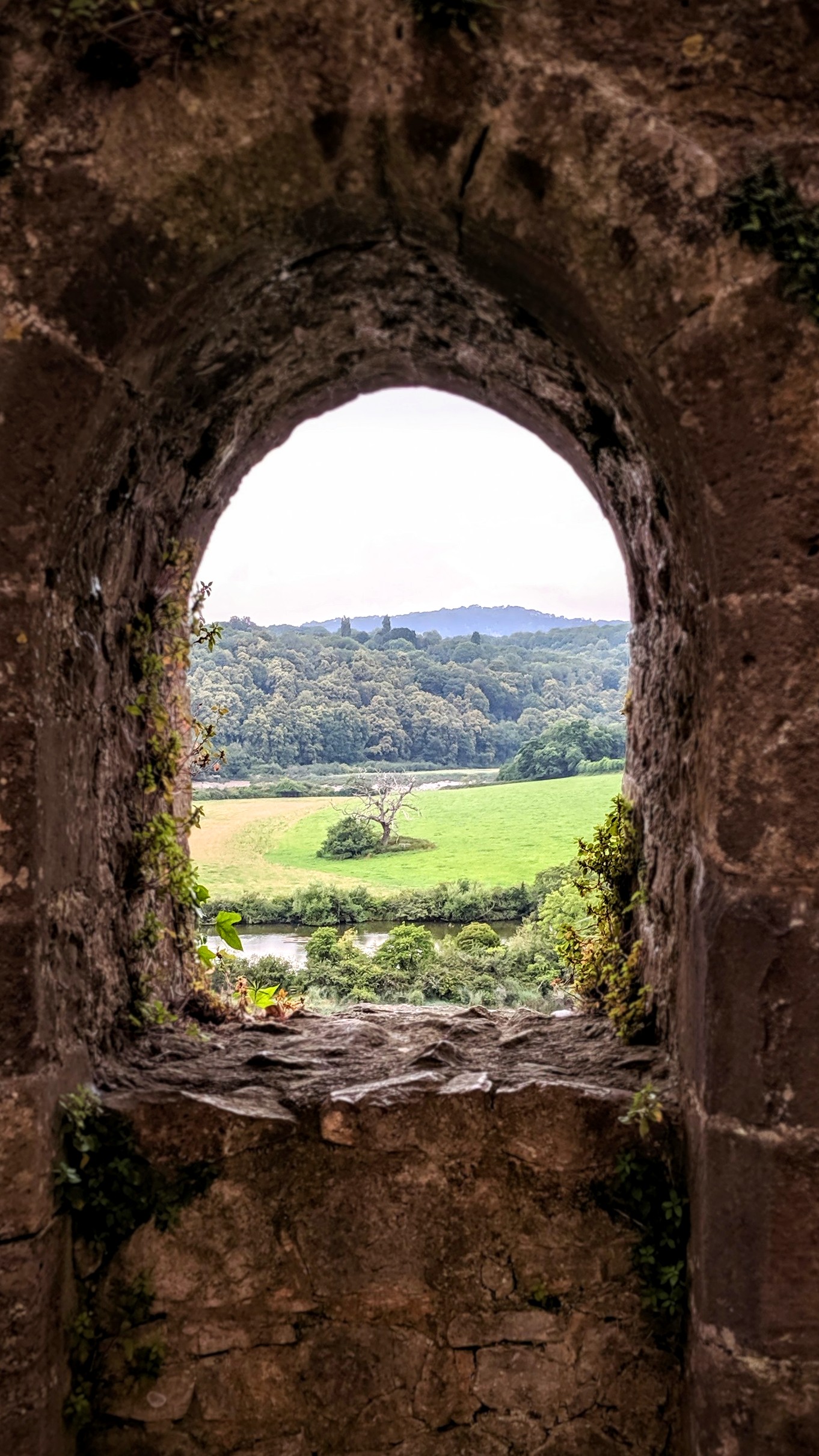View from a Cheptsow Castle (Wales) window