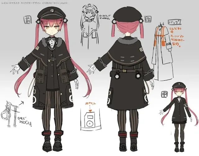 Rie Tanaka como Kaniko, basada en la locomotora de vapor C11202.