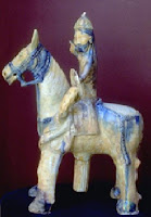 Horseman of Raqqa, a carved figure which is in National Museum of Damascus.