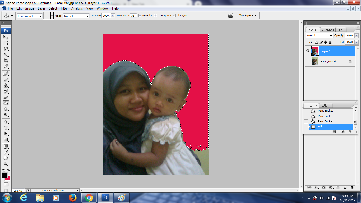 Cara Merubah Warna Background Foto Dengan Photoshop - Abi ...