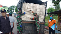Kodim 0410/KBL Bantu Kawal Pemkot Bandarlampung Dalam Penyaluran Beras