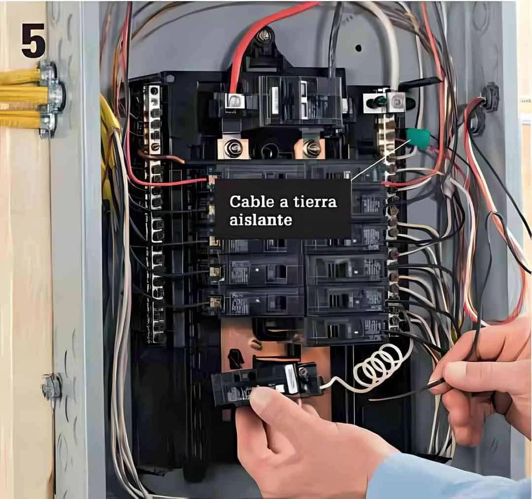 Conectando interruptor automático nuevo en centro de carga - Instalaciones eléctricas residenciales