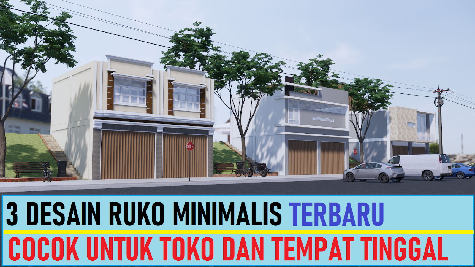 3 Desain Ruko Minimalis Untuk Toko dan Tempat Tinggal  DESAIN RUMAH