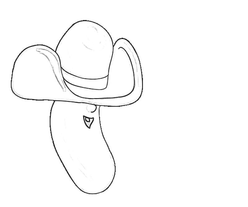 Printable Larry the Cucumber 7 Coloring Page