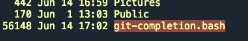 Git Server, Otomatik Tamamlama Onayı, Git Auto Completion