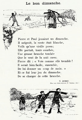 Extrait d’un manuel de morale, 1889 (collection musée)