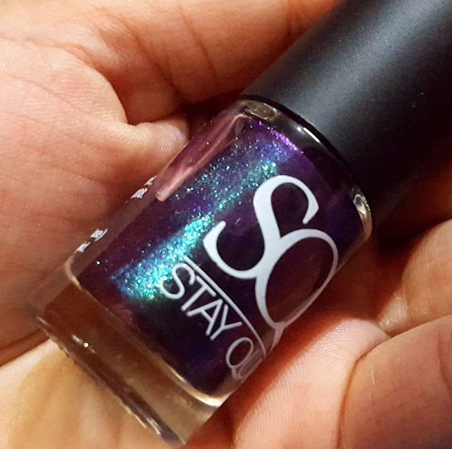 Stay Quirky Holographic Nail Polish Black Magic Range 112 Book of Shadows Swtach & Review