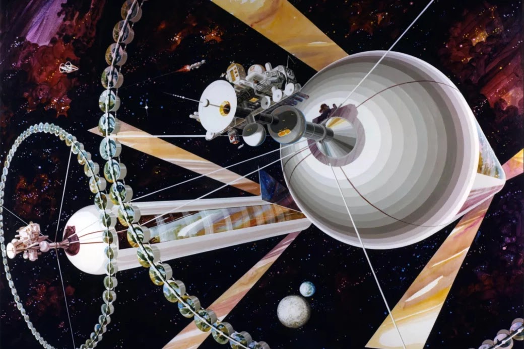 Artist's impression of an interstellar colony.