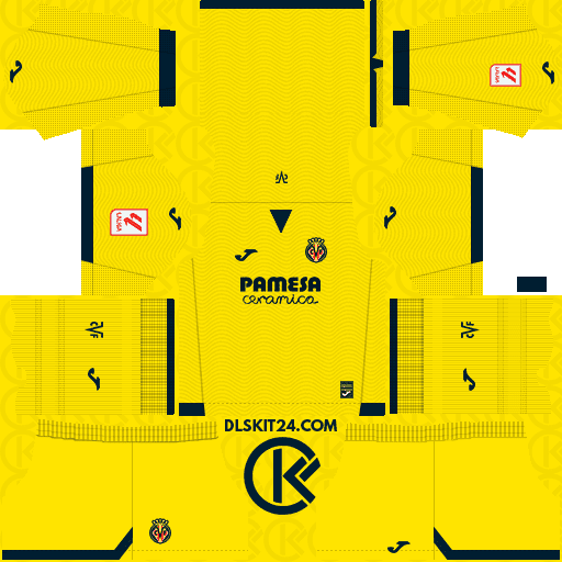 Villarreal CF Kits 2023-2024 Joma - Dream League Soccer Kits 2024 (Home)