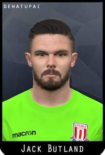 PES 2017 Faces Jack Butland by Dewatupai