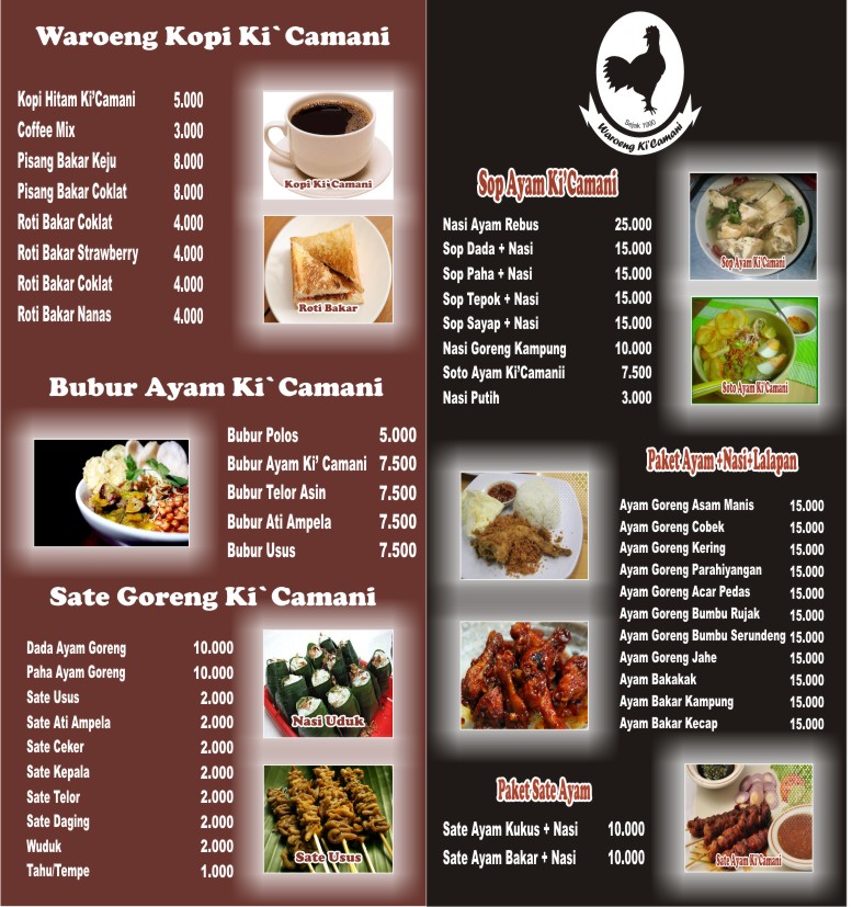 Daftar Menu Makanan ~ Ki`Camani Catering