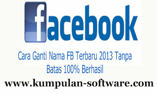 ganti nama fb