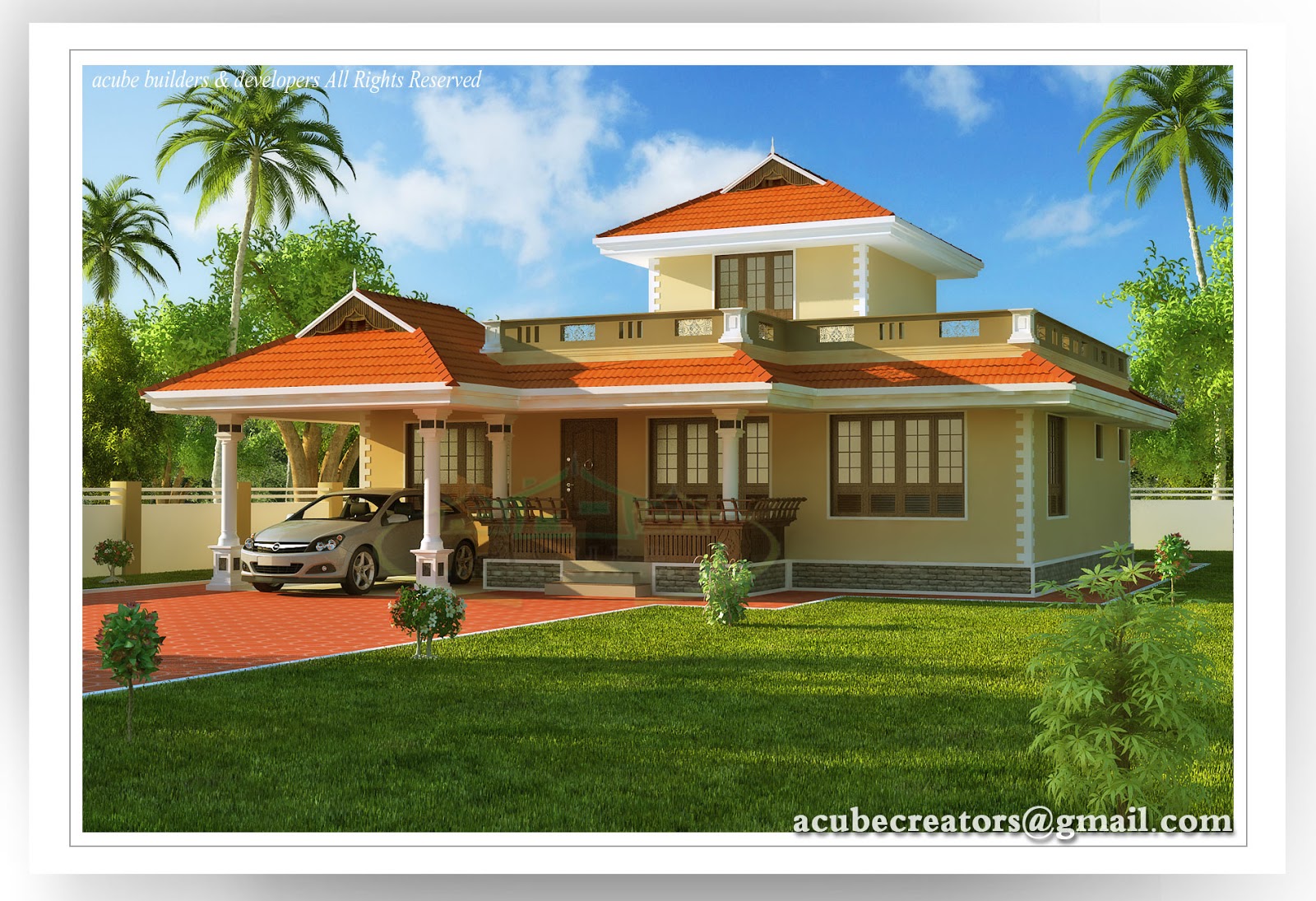 Kerala Style 1524 Sq Ft House Plan No 140 