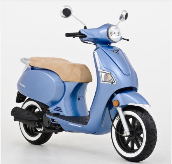 Scooterelli Estate 2T 50cc scooter in blue