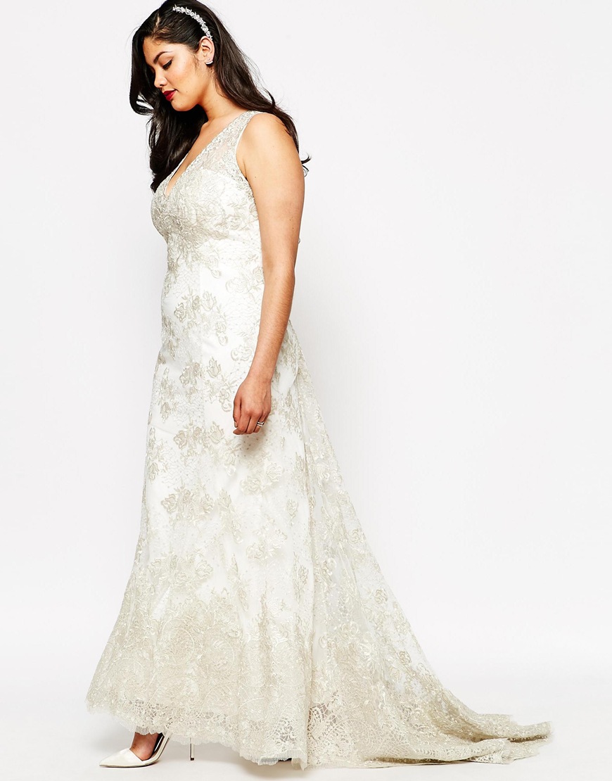 From the corners of the Curve Plus  Size  Bridal  at ASOS 