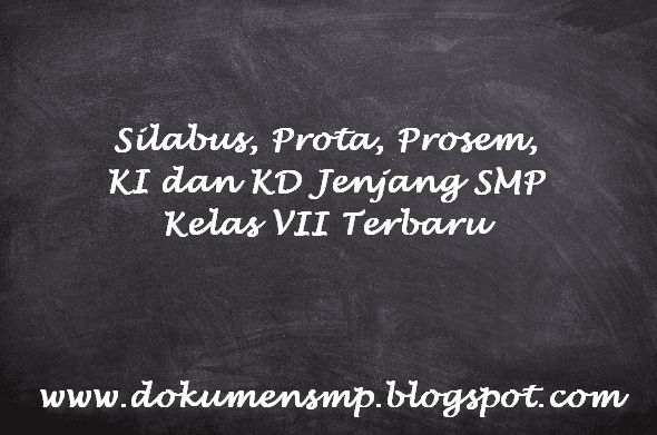 Silabus, Prota, Prosem, KI dan KD Jenjang SMP Kelas VII Terbaru