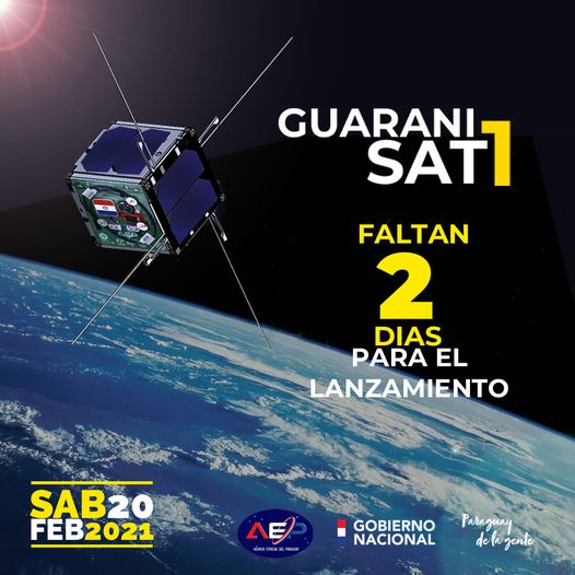 Este sábado se lanzará el primer satélite paraguayo “GuaraníSAT-1” 