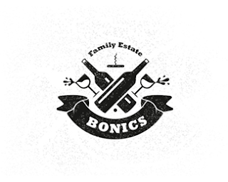 Mẫu thiết kế logo thương hiệu Bonics Family Estate