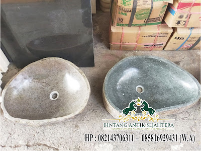 Model Wastafel Batu Kali