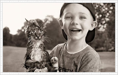 Cute  Pictures on Pictures Of Kid And His Cute Or Weird Cat
