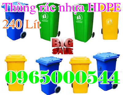 thung rac nhua hdpe 240l