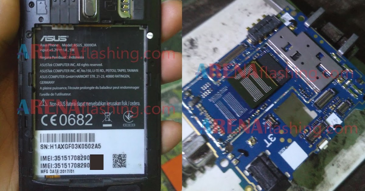 Cara Ganti IC eMMC Asus Zenfone GO 4G X009DA (ZB450KL