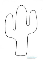 dessin cactus à imprimer, cactus à peindre, cactus à colorier, cactus à découper, cactus en carton