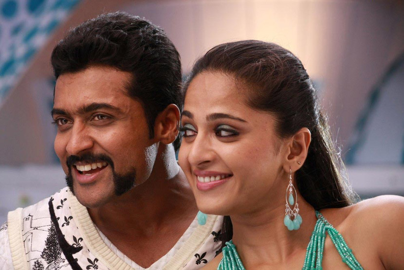 anushka surya singam yamudu movie stills