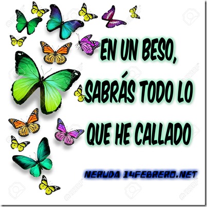En un beso, sabrás todo lo que he callado