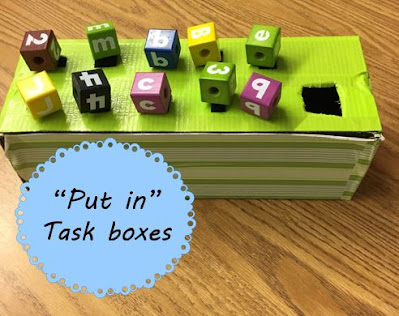 Put In Task Boxes in Special Education