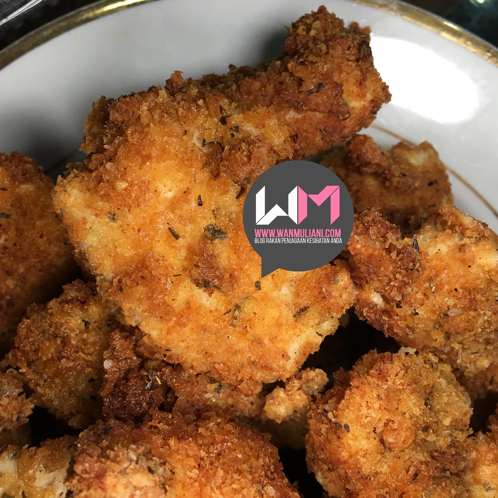 "Nugget" Ayam Buttermilk: Snek Sihat Untuk Anak 