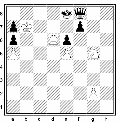 Estudio artístico de Günter Amann (1º Premio, Schach #16782, 2009)