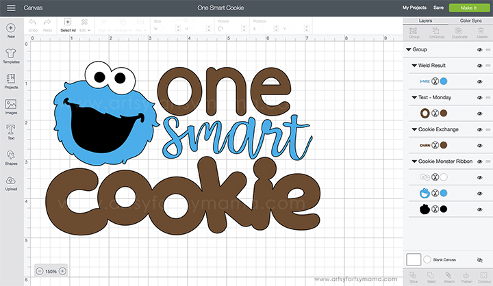 DIY "One Smart Cookie" Cookie Monster Shirt