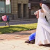 Kid Disappears Under Wedding Dress