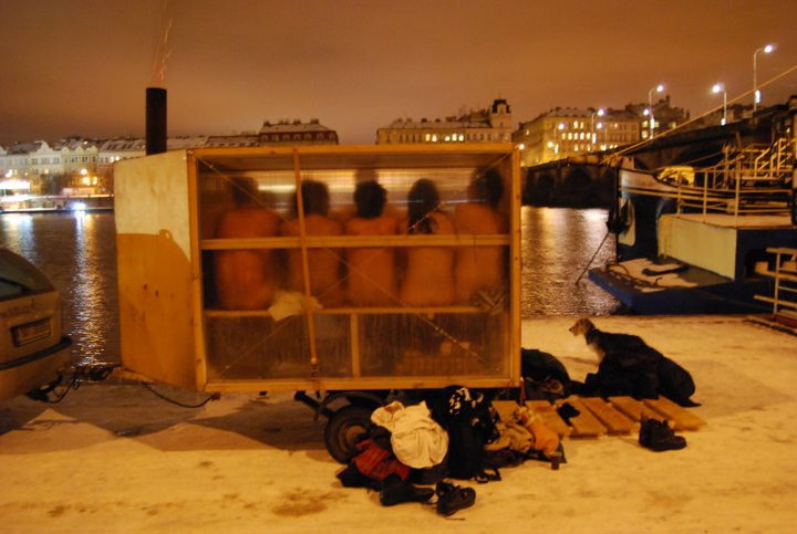  your tiny house/structure is cramped? Tiny Swedish Sauna On Wheels