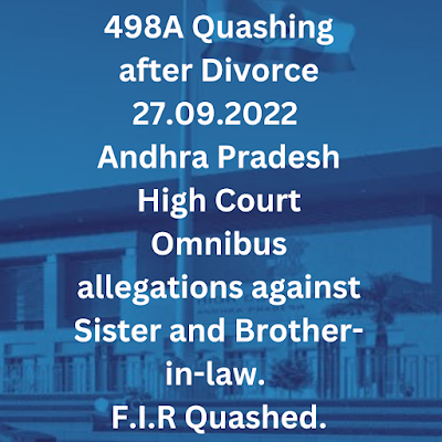 498A Quashing after Divorce 27.09.2022