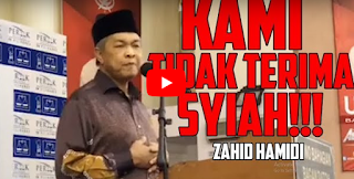 Kami Tidak Terima Syiah - Zahid Hamidi [Video]