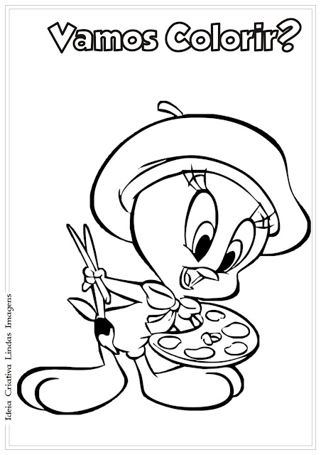 Piu-Piu para colorir - Baby Looney Tunes 