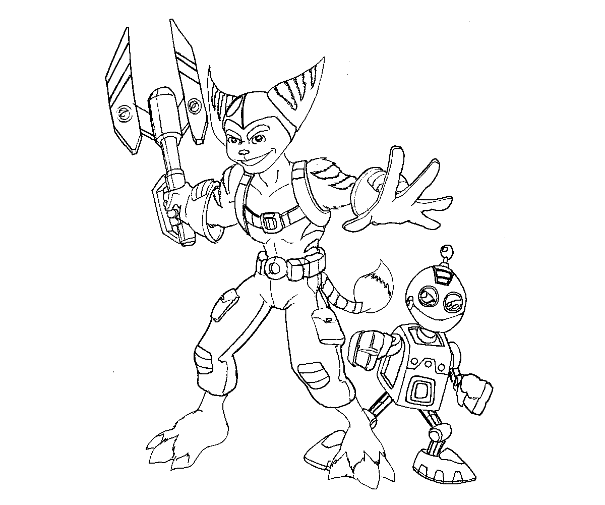 2 Top Ratchet And Clank Printable Coloring Pages